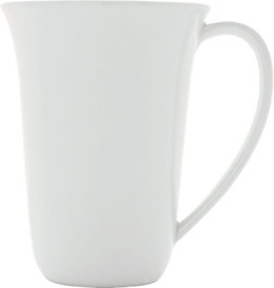 Alessi Ku Set de 4 tasses en porcelaine blanche TI05/89