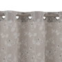 BigBuy Home Rideau Gris Fleurs 140 x 260 cm