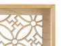 Giftdecor Lot de 2 Bandejas Rectangulaires Flor en Bois et Verre 40,5x5x31 cm (Set de 6)
