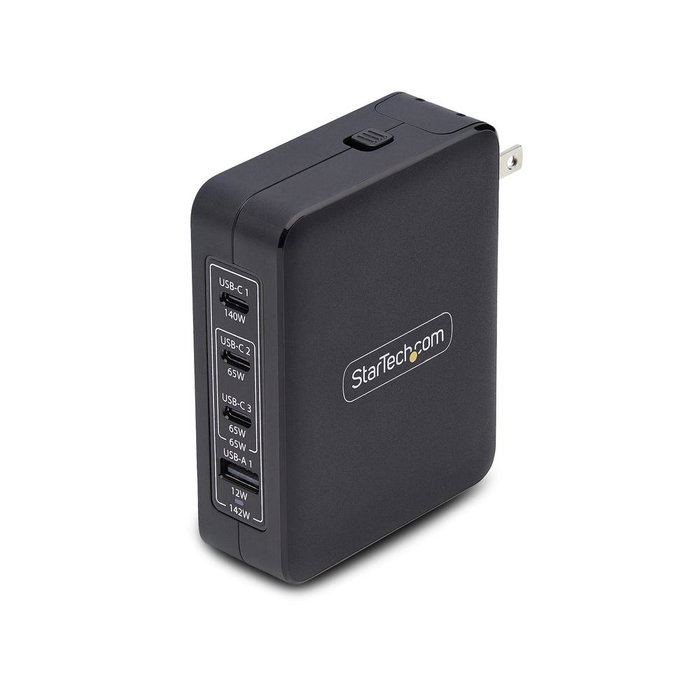 Startech 3114GCU-WALL-CHARGER Adaptateur de courant 140W GaN Startech 3114GCU-WALL-CHARGER Adaptateur de courant 140W GaN
