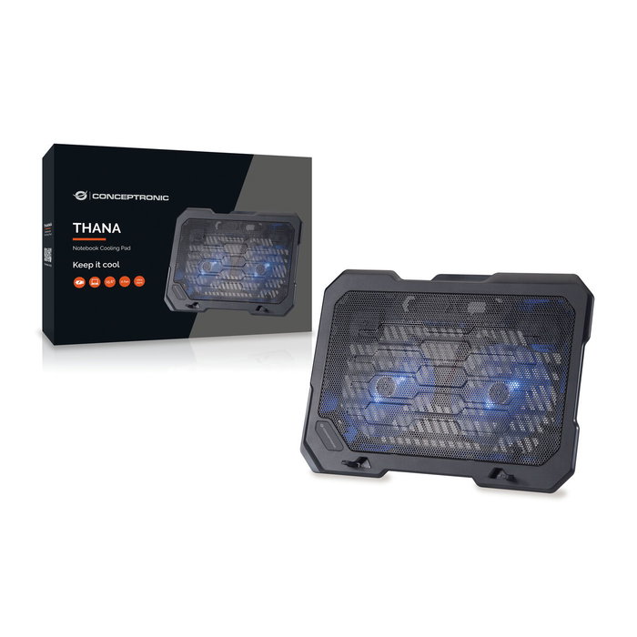 Support de refroidissement pour ordinateur portable Conceptronic 110505107 300 W