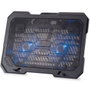 Conceptronic Base de Refroidissement pour Ordinateur Portable 15,6 Pouces avec 2 Ventilateurs Silencieux USB