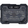 Conceptronic Base de Refroidissement pour Ordinateur Portable 15,6 Pouces avec 2 Ventilateurs Silencieux USB