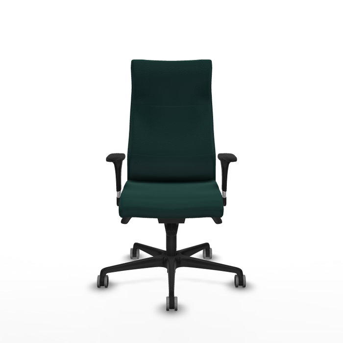 Piqueras Y Crespo Fauteuil Albacete Vert Bouteille avec Mécanisme Synchrone et Accoudoirs 1D