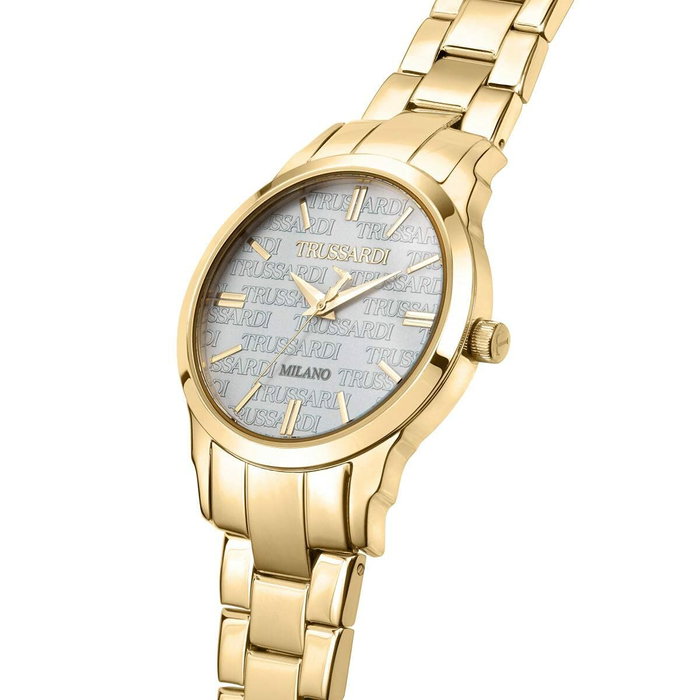 Trussardi R2453141507 avec bracelet doré et cadran bleu