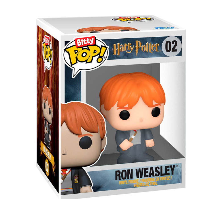 Funko Bitty Pop! Harry Potter - Pack de 2 figurines miniatures Ron et Hermione en vinyle - Collection Funko Pop - Réf. 88917 Funko Bitty Pop! Harry Potter - Pack de 2 figurines miniatures Ron et Hermione en vinyle - Collection Funko Pop - Réf. 88917