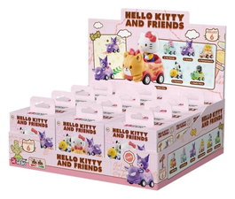 YuMe Toys Sanrio Zoom Hero véhicules à friction avec figurine Hello Kitty and Friends Series 1 boîte-mystère présentoir (12)