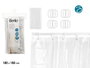 Berilo Rideau de Douche PEVA Transparent 180 x 180 cm (Set de 12)