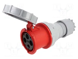 SEZ DK Connecteur alimentation AC triphasée 400V AC 4 broches Rouge