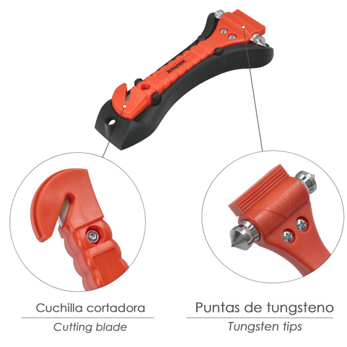 WOLFPACK LINEA PROFESIONAL Martillo Rompecristales