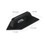 WOLFPACK LINEA PROFESIONAL Talocha Plastico Punta Mango Redondo 26x14 cm Negro Con Alveolos