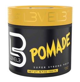 L3Vel3 Hair Styling Pomade Clear Extreme Hold Cream 500ml