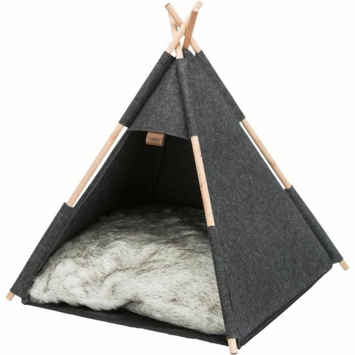 Trixie Abri Tipi en Feutre Anthracite 55 × 65 × 55 cm Trixie Abri Tipi en Feutre Anthracite 55 × 65 × 55 cm