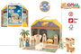 Woomax - Crèche en bois avec 15 pièces - À partir de 3 ans - Emballage multilingue (ES, EN, PT, FR, IT, DE)
