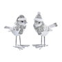 DKD Home Decor Lot de 2 Oiseaux Décoratifs en Résine (10,5 x 5,5 x 10,5 cm)