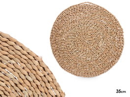 Kinvara Set de 1 Salvamantel Rond 35 cm en Fibre de Maïs Naturel – Protège-Table (Set de 12)
