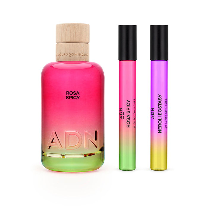 Adolfo Dominguez Coffret DNA Pink Spicy Eau Parfumée Unisexe 3 pièces