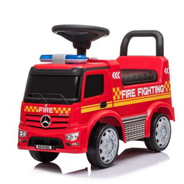 Ociotrends Mercedes Truck Actros Firemen - Camion de pompiers jouet avec lumières et sons, pour enfants de 1 à 3 ans (poids max 25 kg), boîte multilingue, couleur rouge