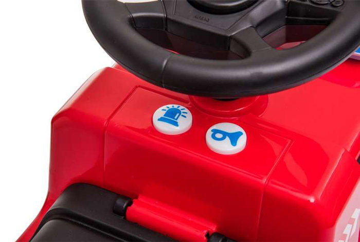 Ociotrends Mercedes Truck Actros Firemen - Camion de pompiers jouet avec lumières et sons, pour enfants de 1 à 3 ans (poids max 25 kg), boîte multilingue, couleur rouge