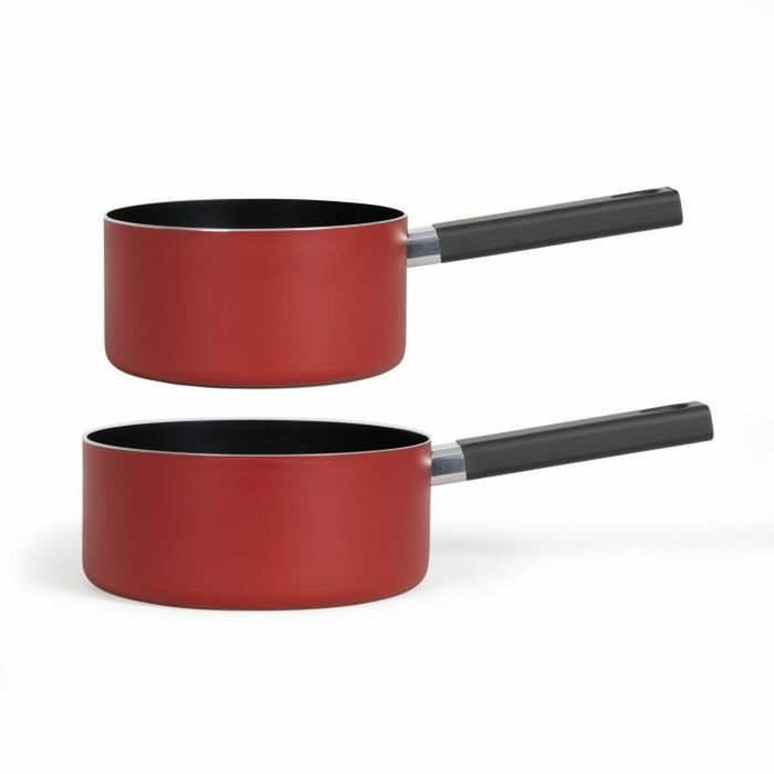 Livoo Set de 2 casseroles MEP154R Rouge Livoo Set de 2 casseroles MEP154R Rouge