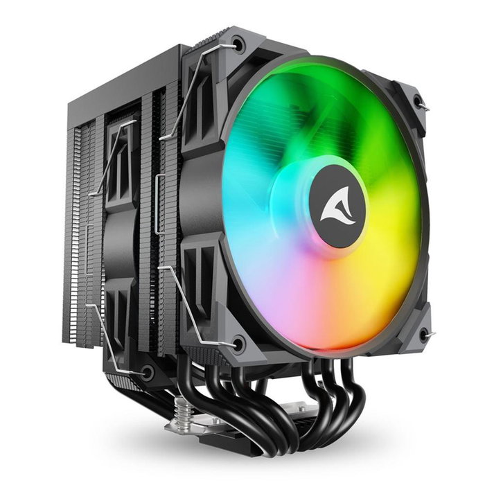 Sharkoon A60 Refroidisseur CPU Ventilateur 120 mm RGB 260W TDP Intel AMD Sharkoon A60 Refroidisseur CPU Ventilateur 120 mm RGB 260W TDP Intel AMD