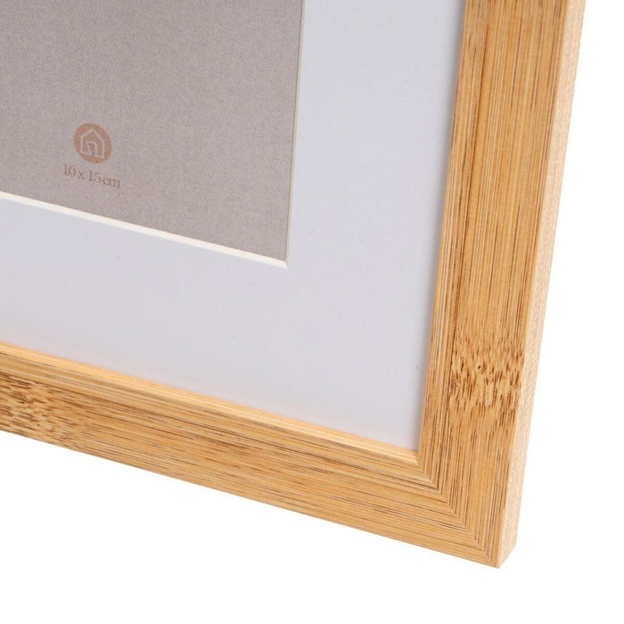 BigBuy Home Cadre photo Blanc Naturel Verre Bois MDF BigBuy Home Cadre photo Blanc Naturel Verre Bois MDF