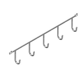 MENAGE CONFORT Colgador Classic 5 Paños Lateral Cromo