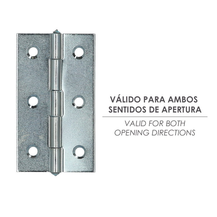 WOLFPACK LINEA PROFESIONAL Charnière 5005 zinguée 2-1/2 inch