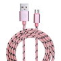 Garbot Grab&Go Câble Tressé Micro-USB 1 mètre, Rose - Compatible Charge et Synchronisation