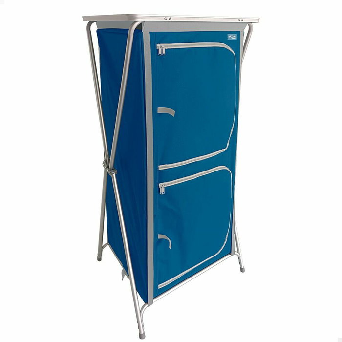 Aktive Armoire de camping pliable 62 x 53 x 140 cm Bleu