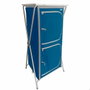 Aktive Armoire de camping pliable 62 x 53 x 140 cm Bleu