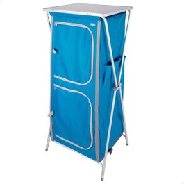 Color Baby - Étagère pliable pour camping et extérieur, dimensions 62 x 53 x 140 cm (L x P x H)