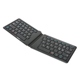 Targus Clavier Bluetooth 5.1 Français AZERTY pliant et ergonomique avec protection antimicrobienne DefenseGuard - Autonomie 36h - Compatible iOS, Android, Windows