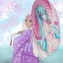 Sakami Merchandise Hatsune Miku Ombrelle en papier Miku