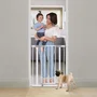 Dreambaby AVA - Barrière de sécurité Slimline pour escalier, 61-68 cm, montage par pression sans perçage, blanc, 76 cm