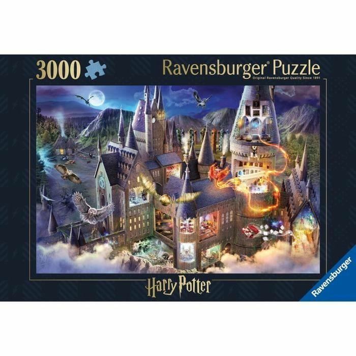Ravensburger Puzzle 3000 pièces Vue sur le château de Poudlard / Harry Potter