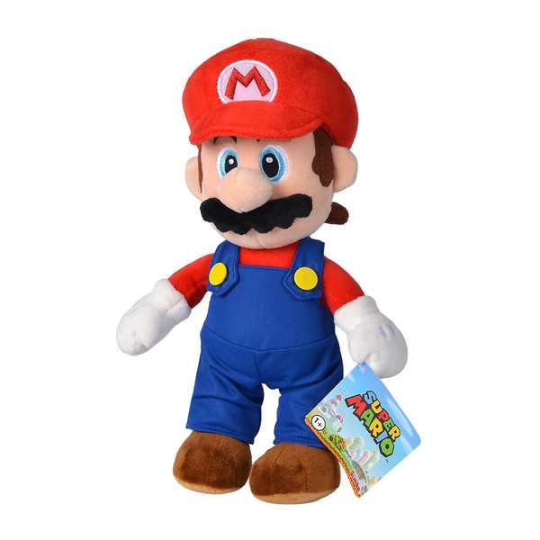 Smoby - Peluche Super Mario Bros - Mario - 30 cm - Figurine en Textile