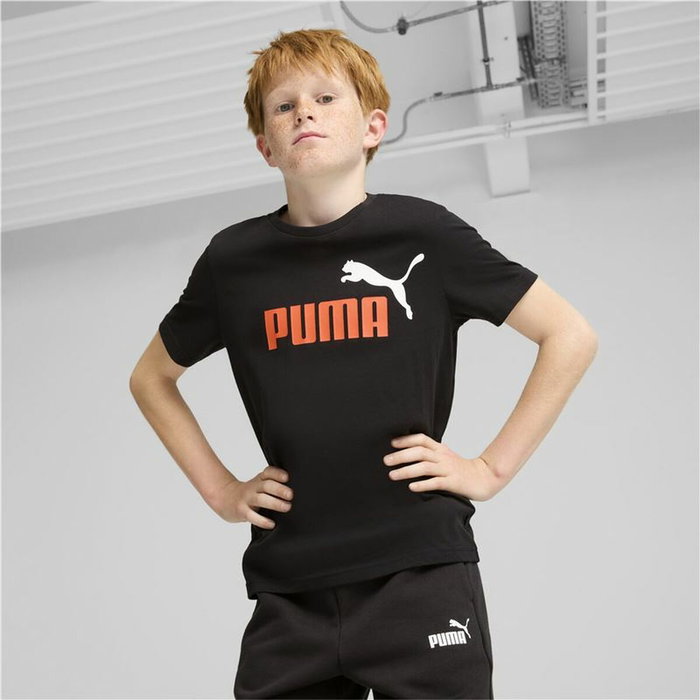 T shirt à manches courtes Enfant Puma Essentials+ 2 Col Logo 060-caramel