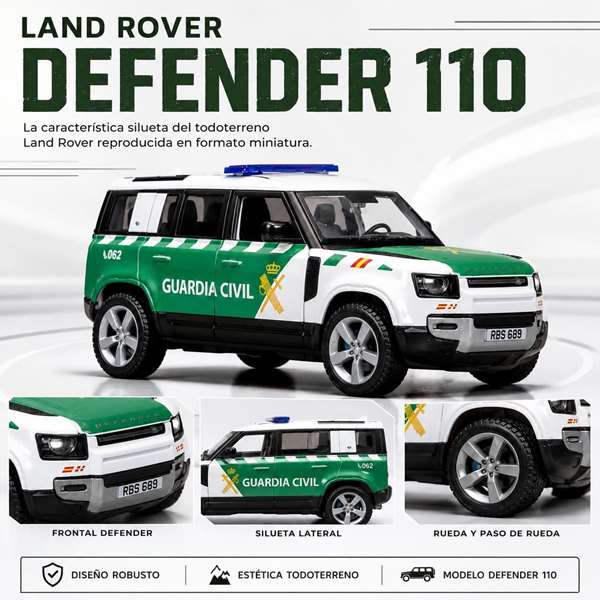 Burago Land Rover Defender 110 Guardia Civil, échelle 1:24