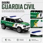 Burago Land Rover Defender 110 Guardia Civil, échelle 1:24