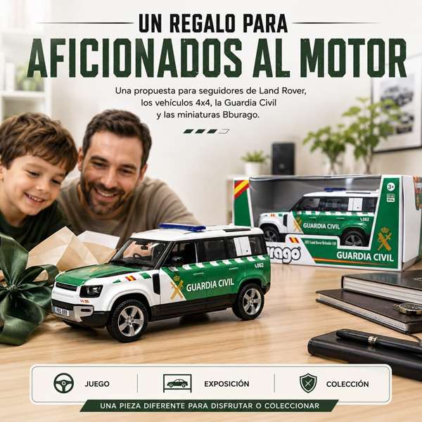 Burago Land Rover Defender 110 Guardia Civil, échelle 1:24