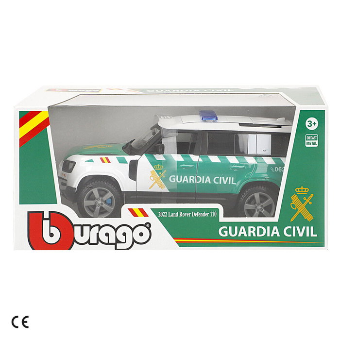 Burago Land Rover Defender 110 Guardia Civil, échelle 1:24