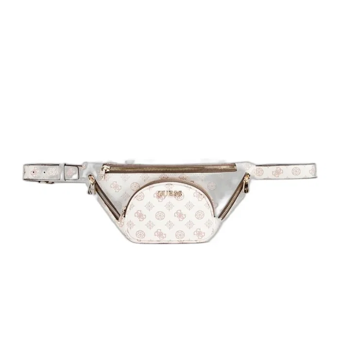 Guess Utility Vibe Sac Banane en Tissu Blanc Guess Utility Vibe Sac Banane en Tissu Blanc