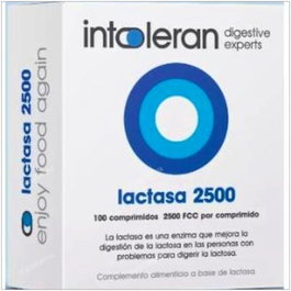 INTOLERAN Lactasa 2500 100 comprimés Complément alimentaire enzyme lactase digestion lactose