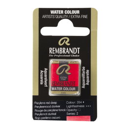Rembrandt Aquarelle en pastille Rojo Perilene Oscuro 354