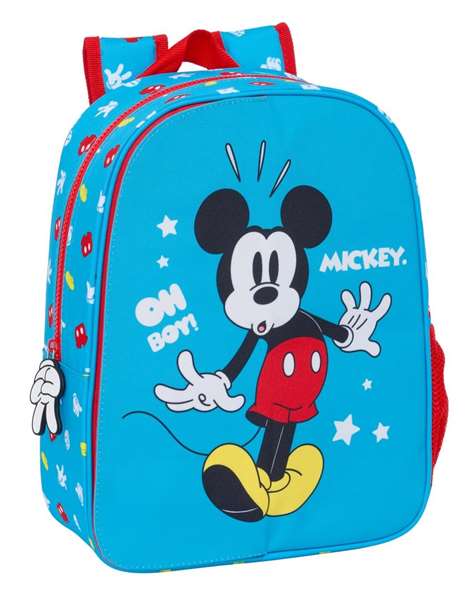 Safta Mochila Sac à dos enfant Disney Mickey Mouse "Fantastic" adaptable poussette 26x34x11 cm