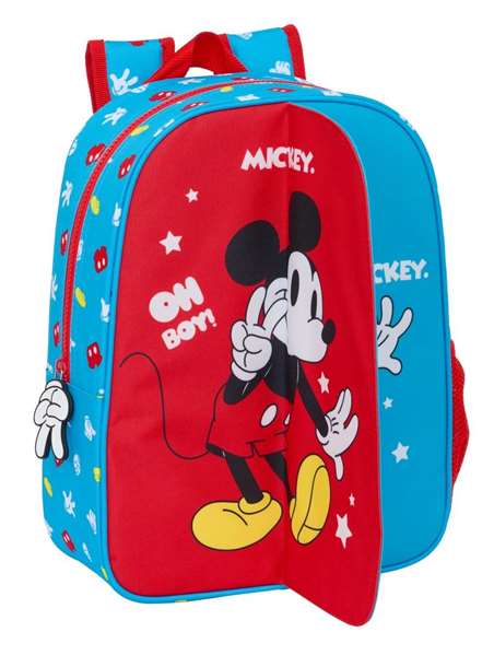 Safta Mochila Sac à dos enfant Disney Mickey Mouse "Fantastic" adaptable poussette 26x34x11 cm