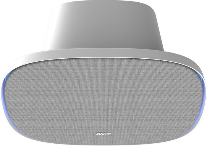 AVer FONE700 - Hub audio tout-en-un avec microphone et haut-parleur de plafond pour salle de réunion - Poursuite audio, suppression du bruit, connexion USB et Bluetooth