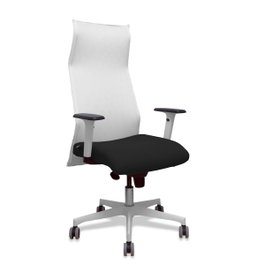 Piqueras y Crespo Albacete Chaise de Bureau Synchrone Blanc et Noir