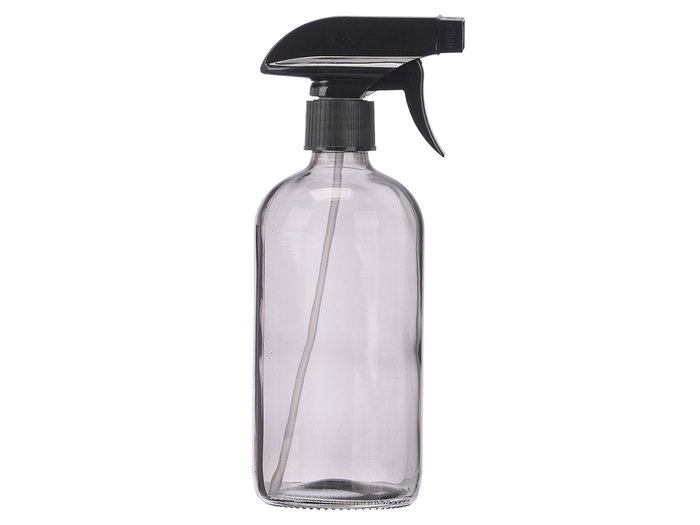Berilo Pulvérisateur Cristal Rond Gris 500 ml 9.5x21.2x7.4 cm Verre et Plastique (Set de 12)